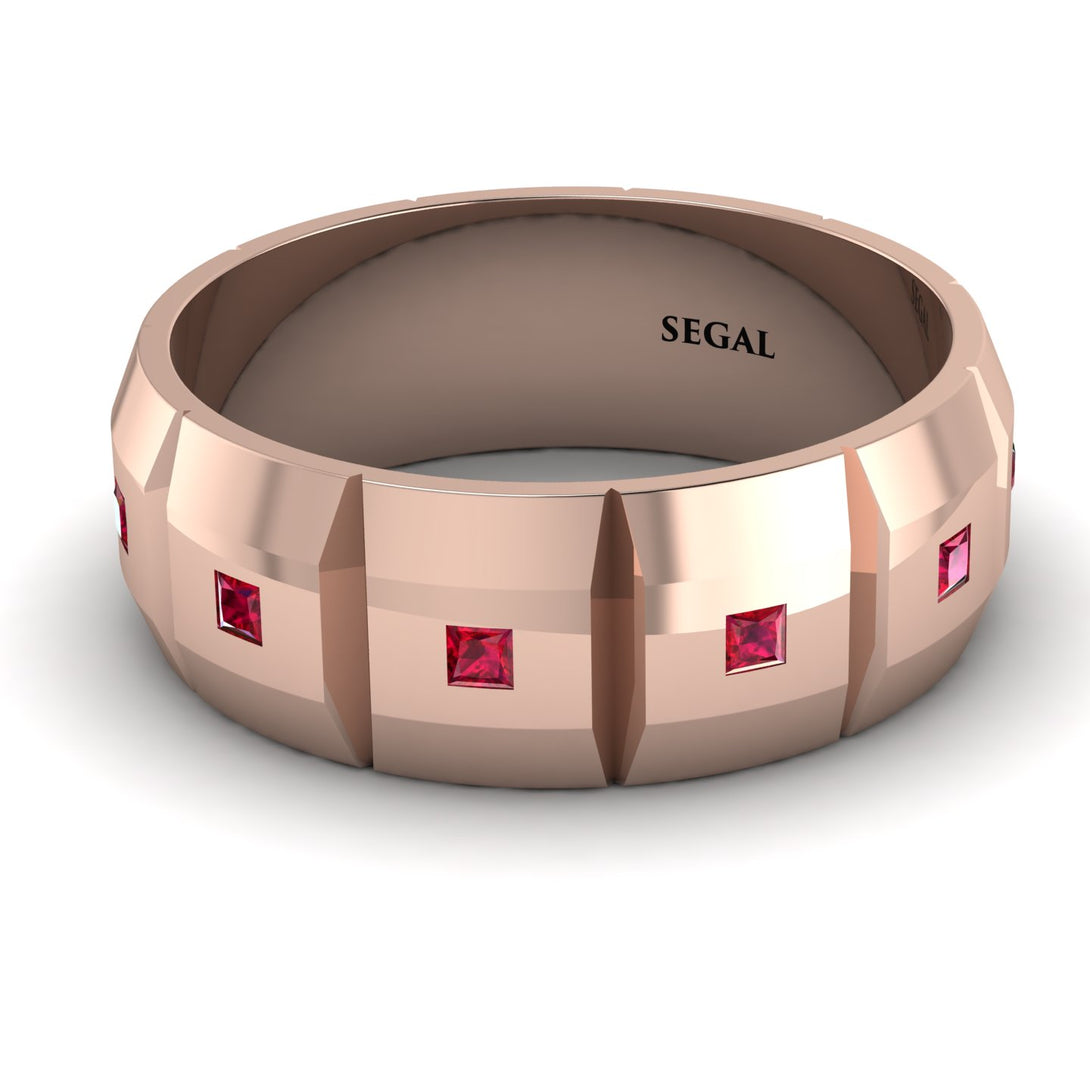 Eternity Princess Ruby Wedding Ring - Michael No. 8