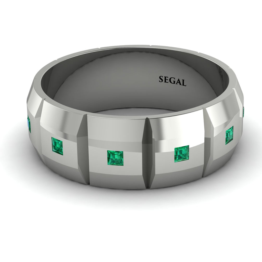 Eternity Princess Emerald Wedding Ring - Michael No. 12