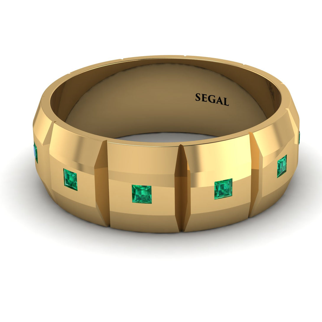 Eternity Princess Emerald Wedding Ring - Michael No. 10