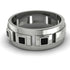 Architectural Princess Black Diamond Wedding Band - Henry No. 6 image 1