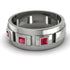 Architectural Princess Ruby Wedding Band - Henry No. 9 image 1