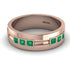 Glamorous Princess Emerald Wedding Ring - Samuel No. 11 image 1