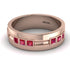 Glamorous Princess Ruby Wedding Ring - Samuel No. 8 image 1