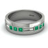Glamorous Princess Emerald Wedding Ring - Samuel No. 12 image 1