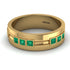 Glamorous Princess Emerald Wedding Ring - Samuel No. 10 image 1
