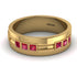 Glamorous Princess Ruby Wedding Ring - Samuel No. 7 image 1