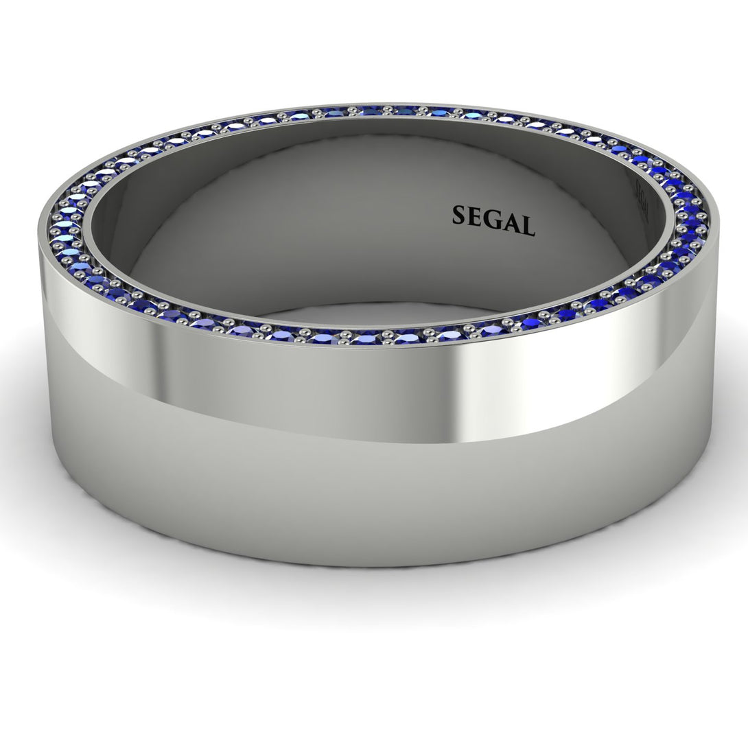 Massive Sapphire Eternity Wedding Band - Liam No. 15