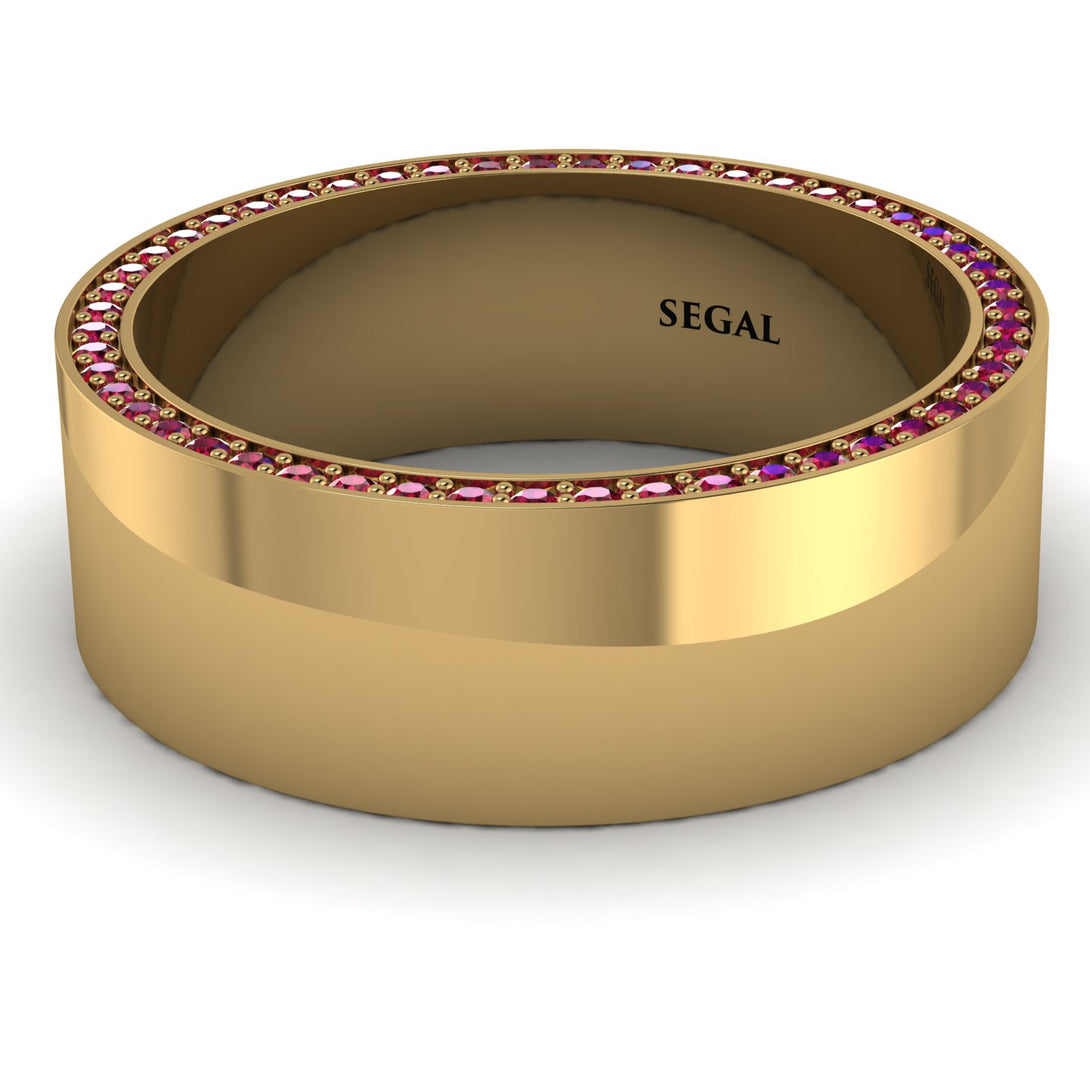 Massive Ruby Eternity Wedding Band - Liam No. 10