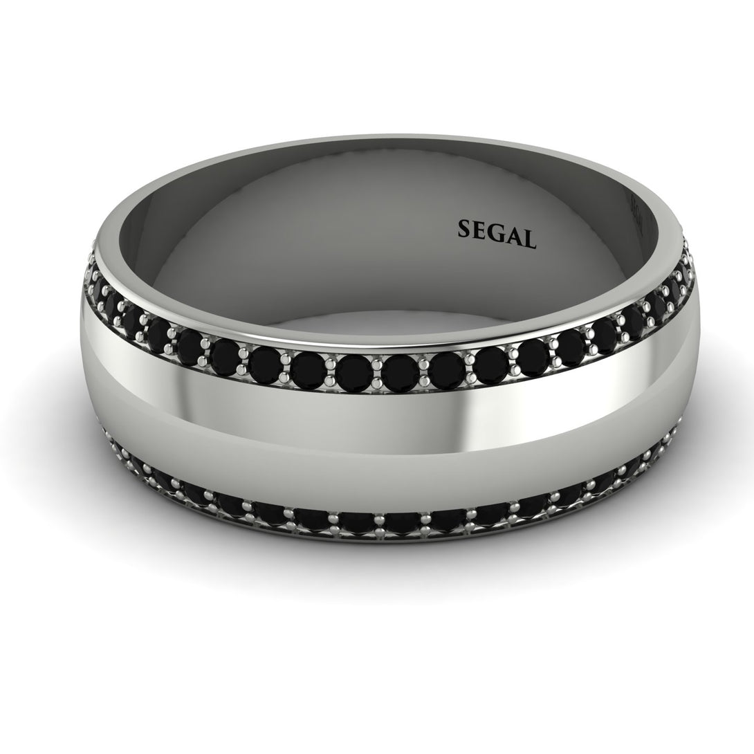 Eternity Black Diamond Wedding Band - Benjamin No. 9