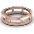 Architectural Hidden Ruby Wedding Band - Noah No. 11 image 1