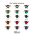 1ct Round Sapphire Engagement Ring - Natalia No. 14 image 7