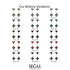 Hanging Black Diamond Compass Earrings - Brittany No. 69 image 5
