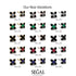 Geometrical 5 Black Diamonds Stud Earrings - Noa No. 24 image 6