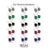 Oval Hidden Halo Sapphire Earrings - Gemma No. 60 image 7