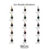 Hidden Halo Black Diamond Necklace - Rosalie No. 9 image 6