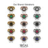Double Halo Emerald Cushion Bridal Set - Sharon No. 20 image 7