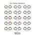Emerald Cut Circle Sapphire Earrings - Oaklyn No. 74 image 7
