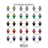 Triangle Diamond Earrings With Round Stone - Estella No. 33 image 6
