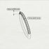 Hidden Black Diamond Wedding Band - Anastasia No. 8 image 4