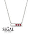 3 Ruby Stone Hollow Necklace - Zaria No. 12 image 4