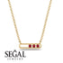 3 Ruby Stone Hollow Necklace - Zaria No. 10 image 4