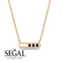 3 Sapphire Stone Hollow Necklace - Zaria No. 13 image 4