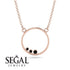 3 Black Diamond Round Necklace - Raina No. 8 image 4