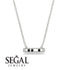 3 Black Diamond Stone Bar Necklace - Nala No. 9 image 4