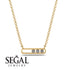 3 Diamond Stone Hollow Necklace - Zaria No. 1 image 4