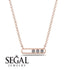 3 Diamond Stone Hollow Necklace - Zaria No. 2 image 4