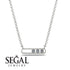 3 Diamond Stone Hollow Necklace - Zaria No. 3 image 4