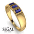 3 Stone Bagutte Sapphire Ring - Lilly No. 13 image 2