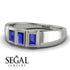 3 Stone Bagutte Sapphire Ring - Lilly No. 15 image 3