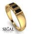 3 Stone Bagutte Black Diamond Ring - Lilly No. 7 image 2
