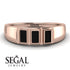 3 Stone Bagutte Black Diamond Ring - Lilly No. 8 image 6