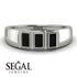 3 Stone Bagutte Black Diamond Ring - Lilly No. 9 image 6