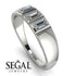 3 Stone Bagutte Diamond Ring - Lilly No. 3 image 2