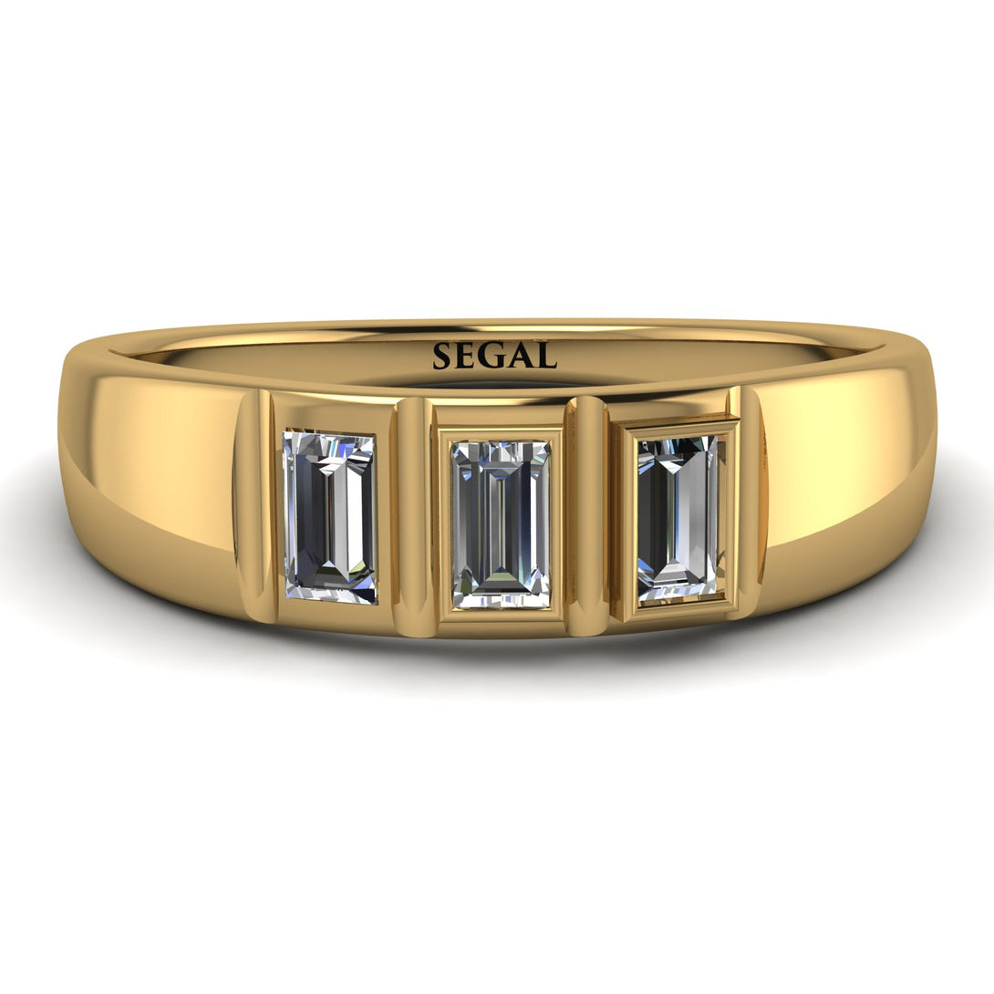 3 Stone Bagutte Diamond Ring - Lilly No. 1
