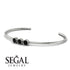 3 Stone Black Diamond Bracelet - Eileen No. 9 image 3