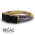 3 Stones Princess Black Diamond Ring - Rebecca No. 67 image 3