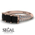 3 Stones Princess Black Diamond Ring - Rebecca No. 8 image 3