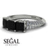 3 Stones Princess Black Diamond Ring - Rebecca No. 9 image 3