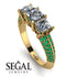 3 Stones Princess Diamond Ring - Rebecca No. 16 image 10