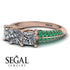 3 Stones Princess Diamond Ring - Rebecca No. 17 image 3