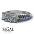 3 Stones Princess Diamond Ring - Rebecca No. 63 image 3
