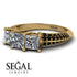 3 Stones Princess Diamond Ring - Rebecca No. 31 image 3