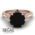 3ct Black Diamond Engagement Ring - June No. 68 image 2