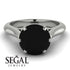 3ct Black Diamond Engagement Ring - June No. 24 image 2