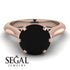 3ct Black Diamond Engagement Ring - June No. 53 image 2