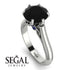 3ct Black Diamond Engagement Ring - June No. 69 image 3